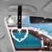 NEW 2PCS BARBED WIRE WHITE JDM TSURIKAWA RING BLACK Handle Strap Drift Charm