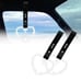 NEW 2PCS BARBED WIRE WHITE JDM TSURIKAWA RING BLACK Handle Strap Drift Charm