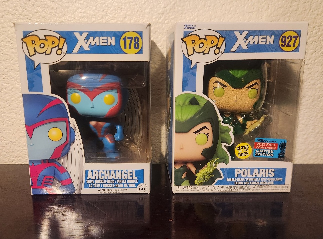 Xmen Funko Pop Lot 178 927 Archangel Polaris Exclusive