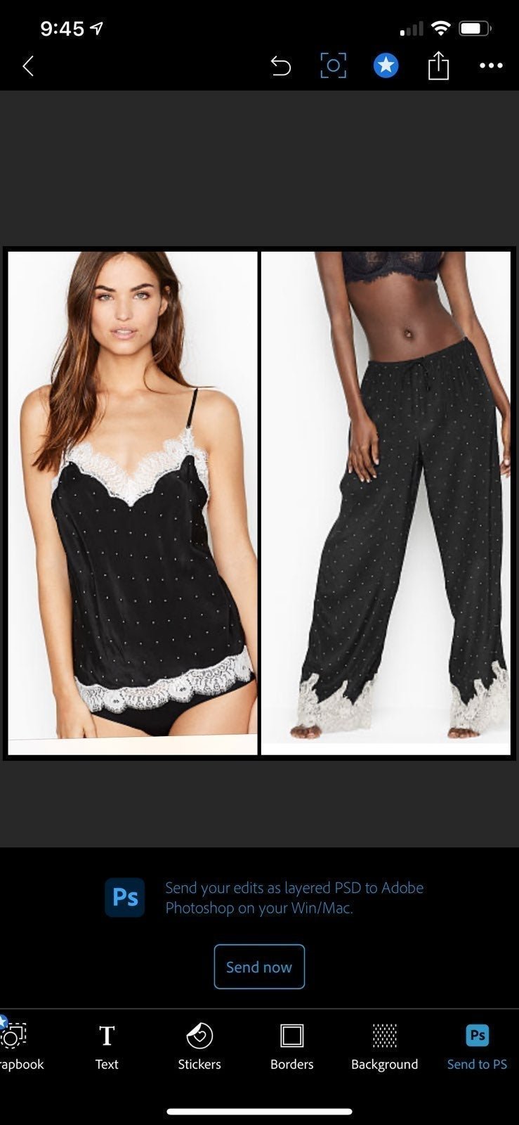Victoria's Secret Silk 2 Pajamas Set