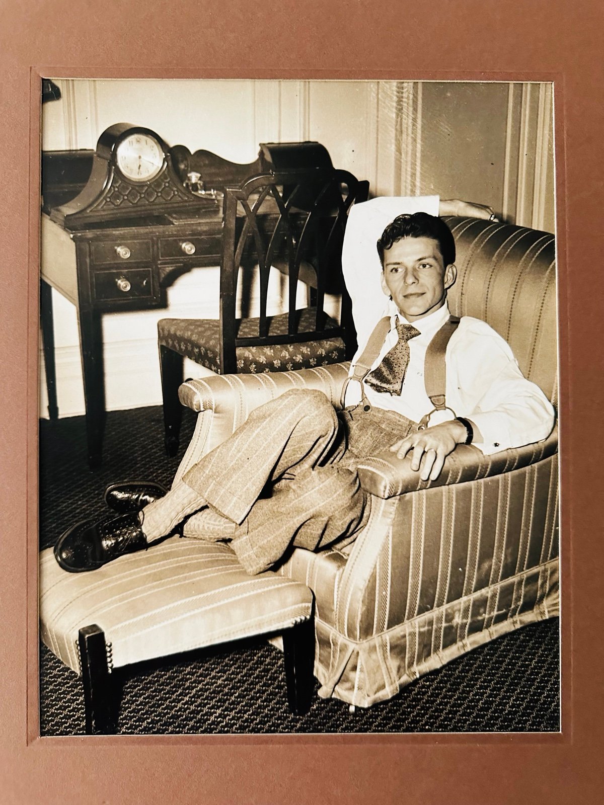 1943 Frank Sinatra Early Years Teenager? Boston Massachusetts Singer Vtg Photo