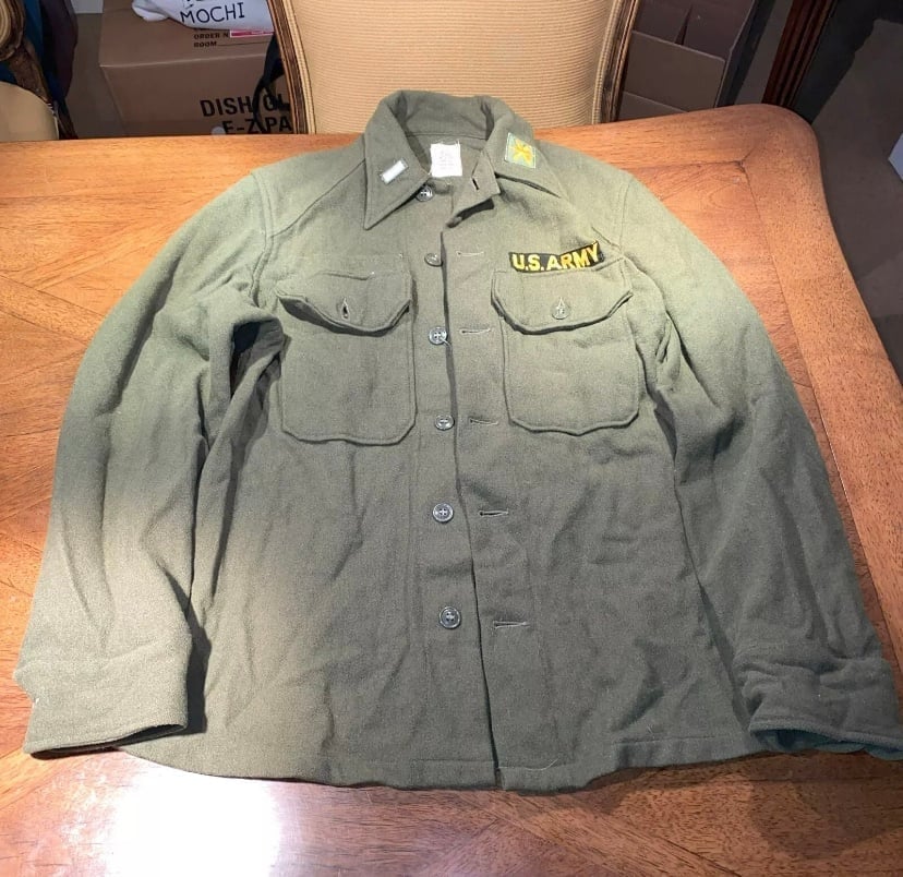 Vtg Vietnam War Army Infantry Long Sleeve Fatigue Size Small Memorabilia