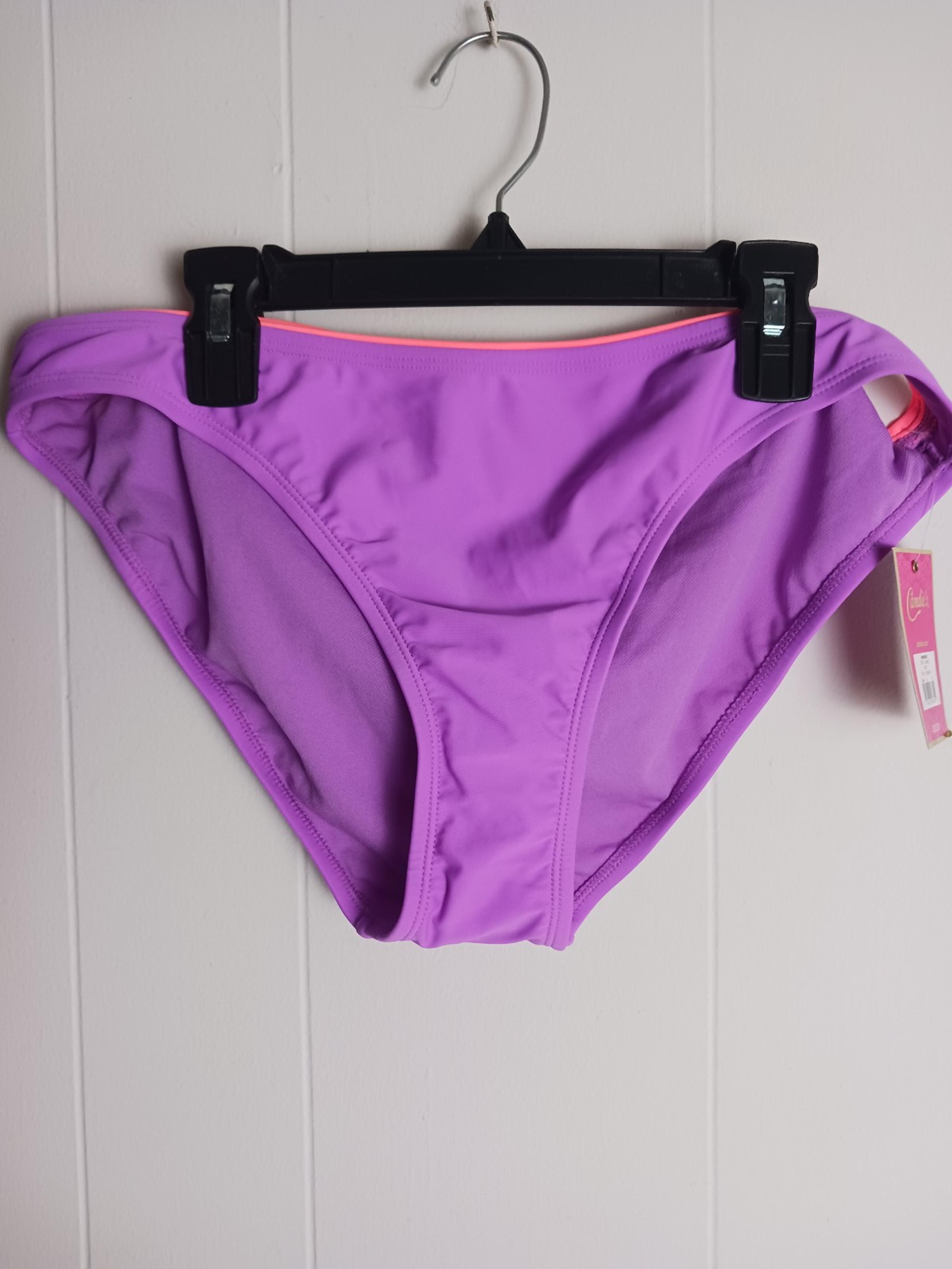 Candie's Swim Bikini Bottom Swimsuit Women's/ Junior Size XL Purple/Pink New
