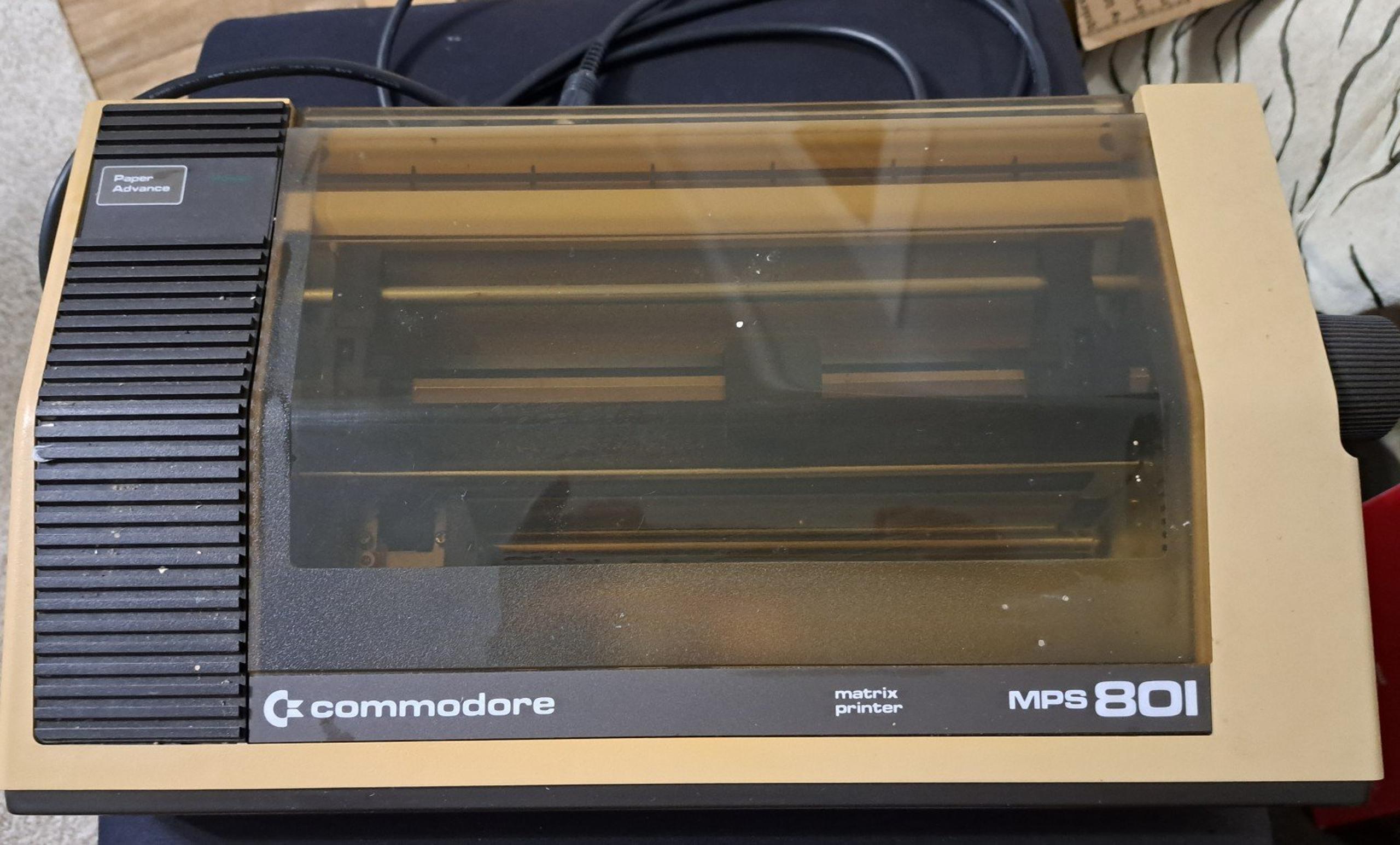 Vintage Commodore MPS801 Matrix Printer