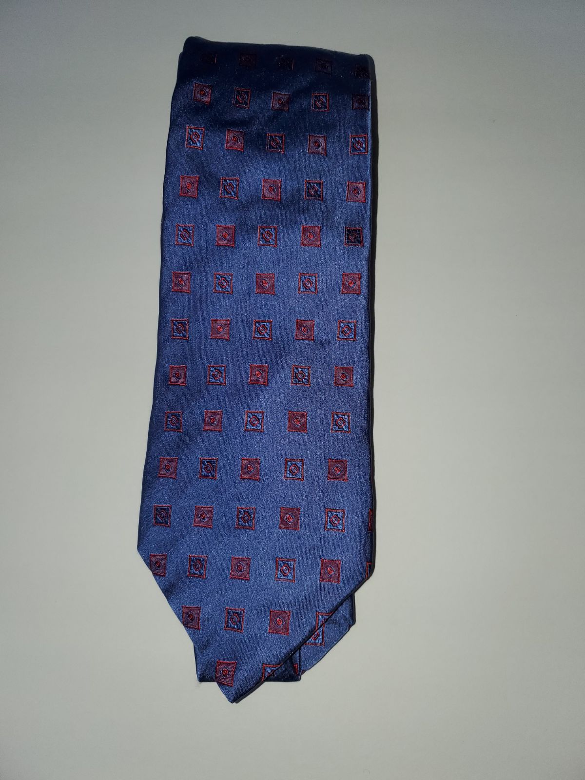Silk TieDAVID DONAHUE Mens Navy Blue Han