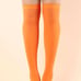 [Bundle] Sweater+Socks (Colorblock Turtleneck Sweater + Over-the-Knee Socks)