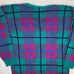 Vintage L-Simsbury V-Neck Pastel Checkers Sweater: Size Small
