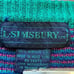 Vintage L-Simsbury V-Neck Pastel Checkers Sweater: Size Small