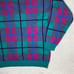 Vintage L-Simsbury V-Neck Pastel Checkers Sweater: Size Small