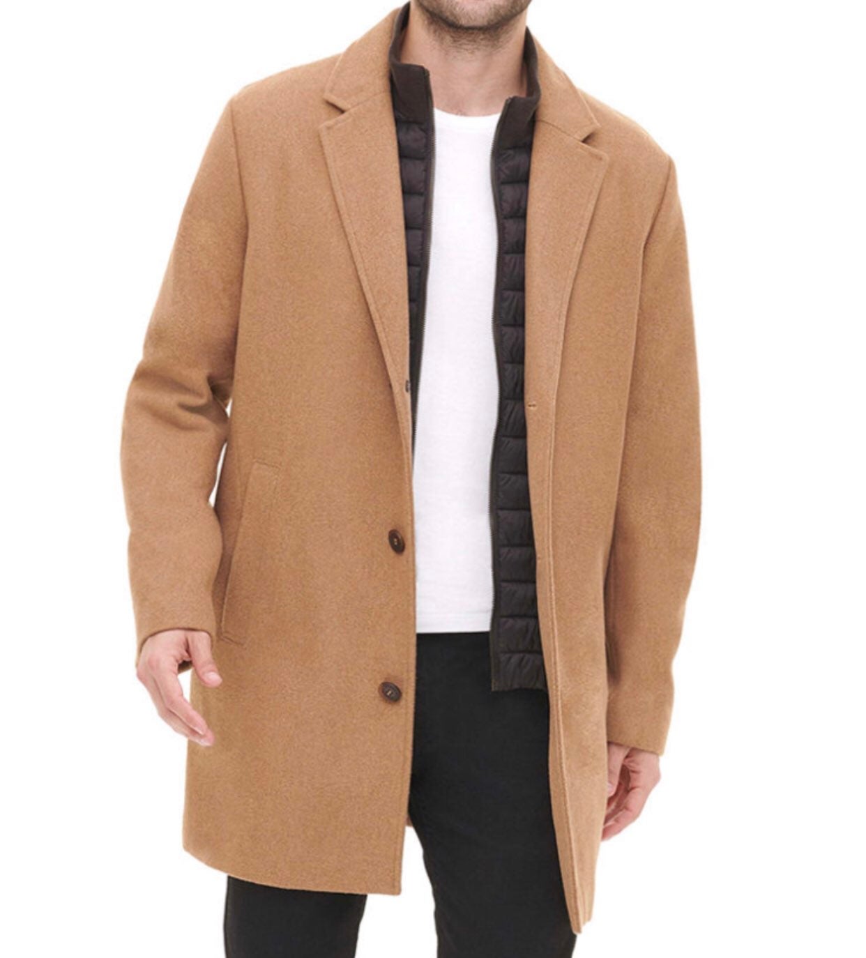 Dockers Men's Wool Blend Top Coat XXL