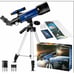 70mm Astronomy Refractor Telescope w/ Adjustable Tripod for Kids Beginner Adults