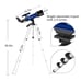 70mm Astronomy Refractor Telescope w/ Adjustable Tripod for Kids Beginner Adults
