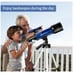 70mm Astronomy Refractor Telescope w/ Adjustable Tripod for Kids Beginner Adults