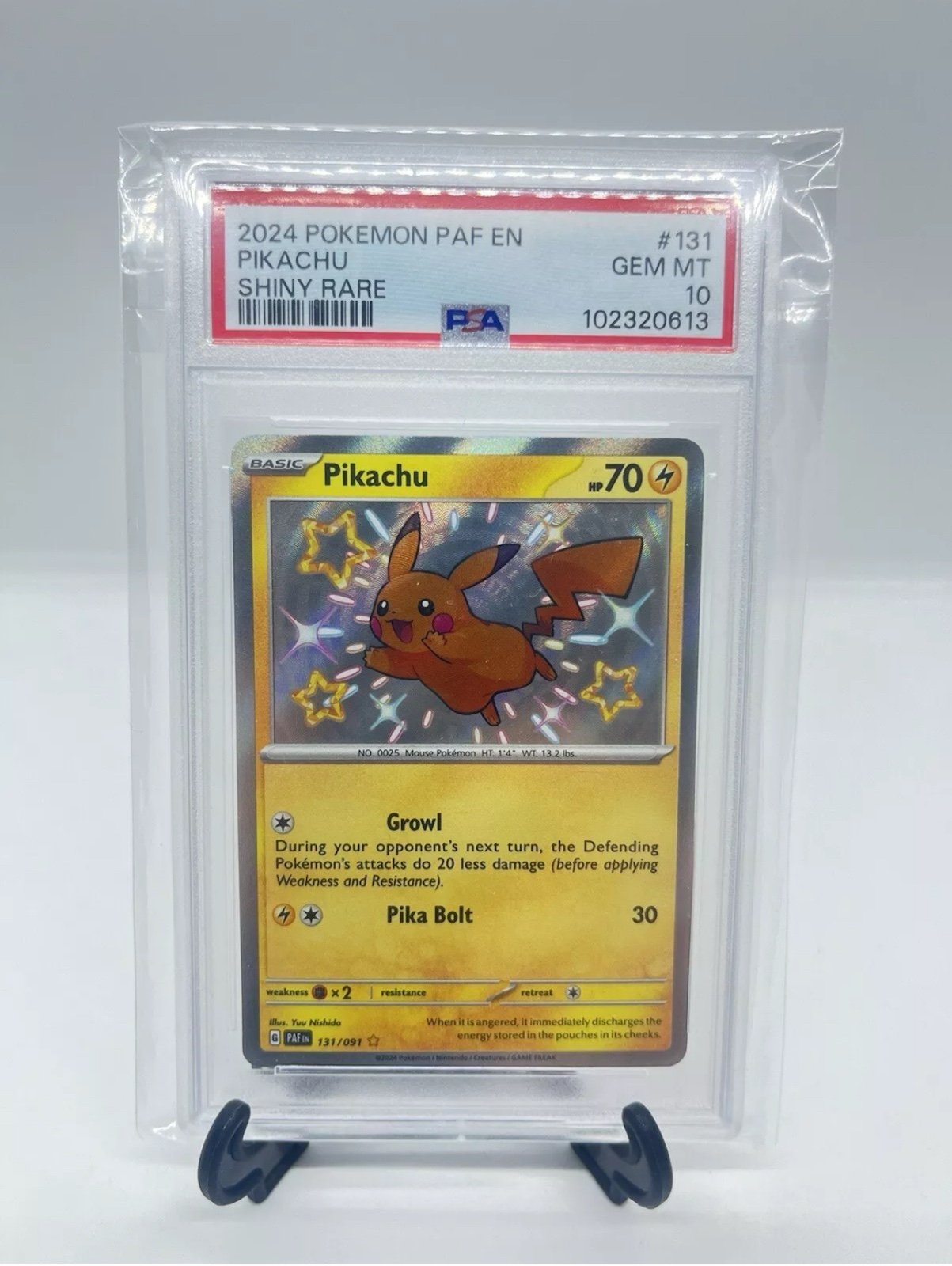 PSA 10 Shiny Pikachu Paldean Fates