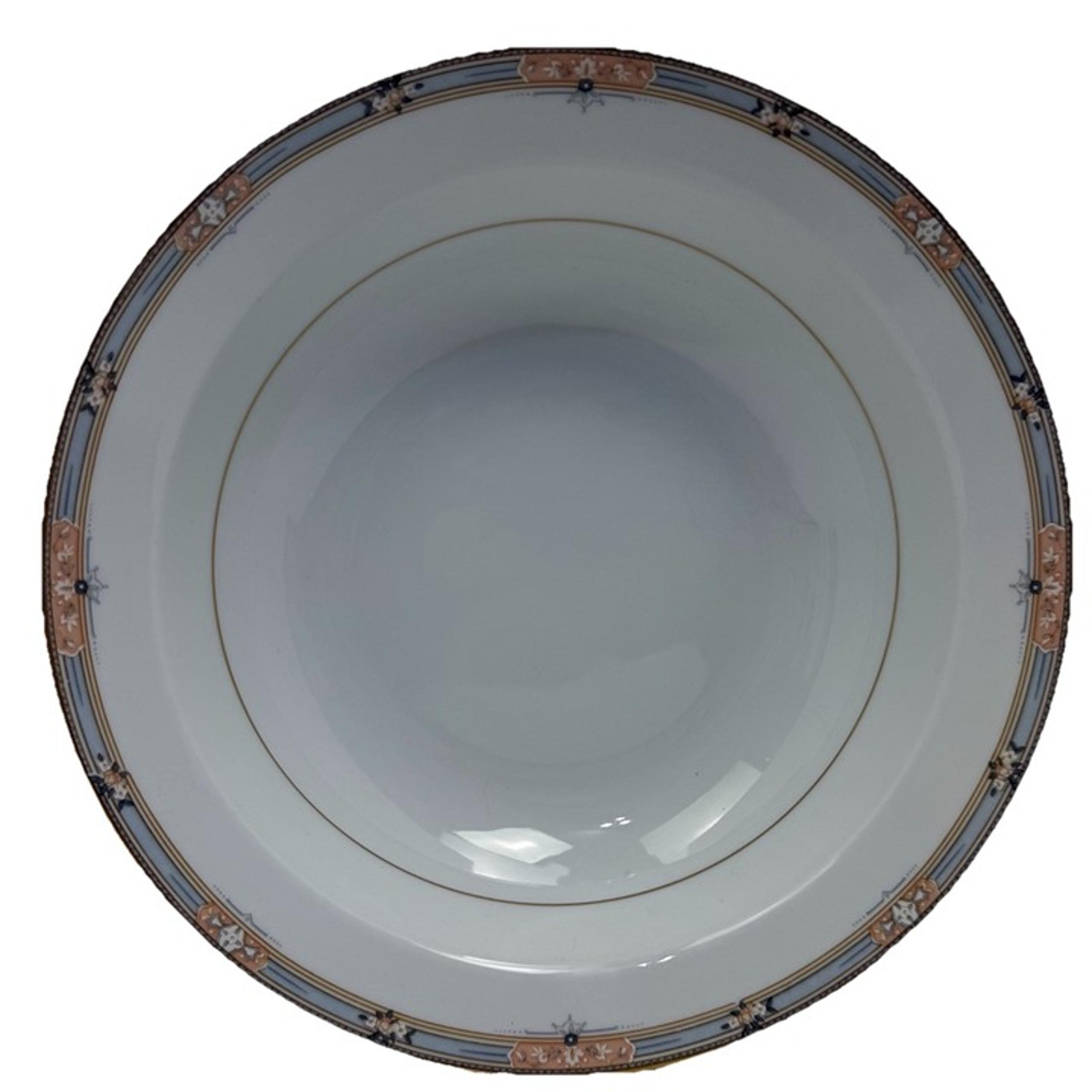 Mikasa Fine China Sussex Rimmed Vegetable Serving Bowl 9.5" LAK02 Discontinued