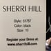 Sherri Hill 2 Piece Off the Shoulder Black Jersey Long Dress