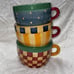 Vintage Sakura Nested Tea Coffee Cups Debbie Mumm Cookie Jar 1998