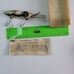 Vintage Heddon Whopper Stopper Hellbender Black White Lure w/ box & instructions