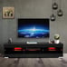 57'' TV Stands W/LED Lights for TVs up to 65 Television Console Cabinet Black