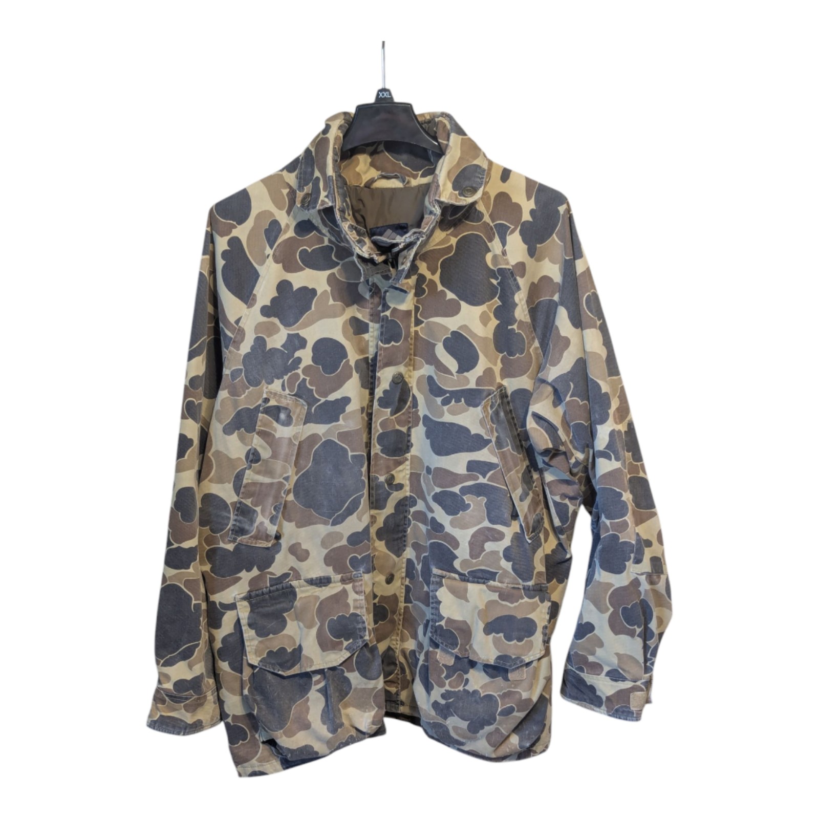 Vintage Columbia Duck Camo Gore-Tex Hunting Zipout Jacket Coat Men’s Size 2XL