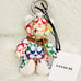 Coach Bear Bag Charm In Rainbow Signature Canvas