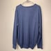 LL Bean Blue V Neck Cotton Cashmere Pullover Sweater XL
