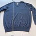 LL Bean Blue V Neck Cotton Cashmere Pullover Sweater XL