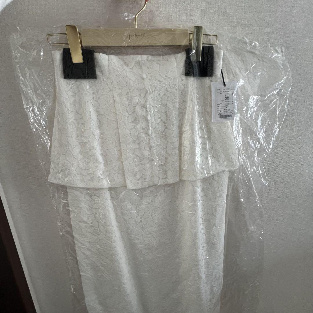 Rosa Lace Peplum Skirt Herlipto Size M