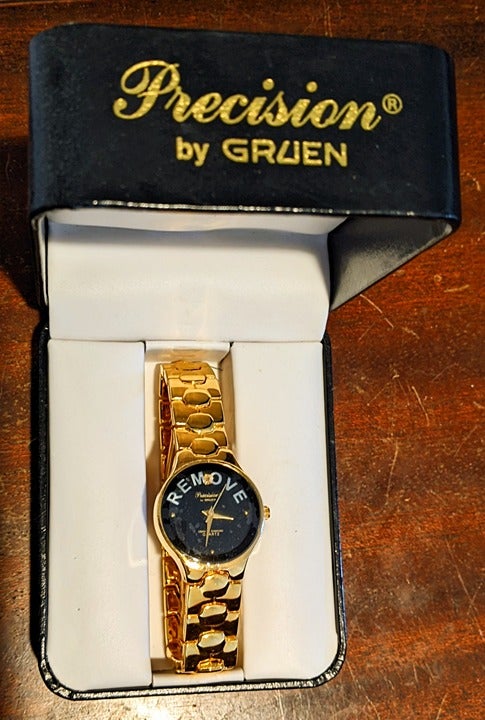 Gruen precision watch unused new in original box men's or women's
