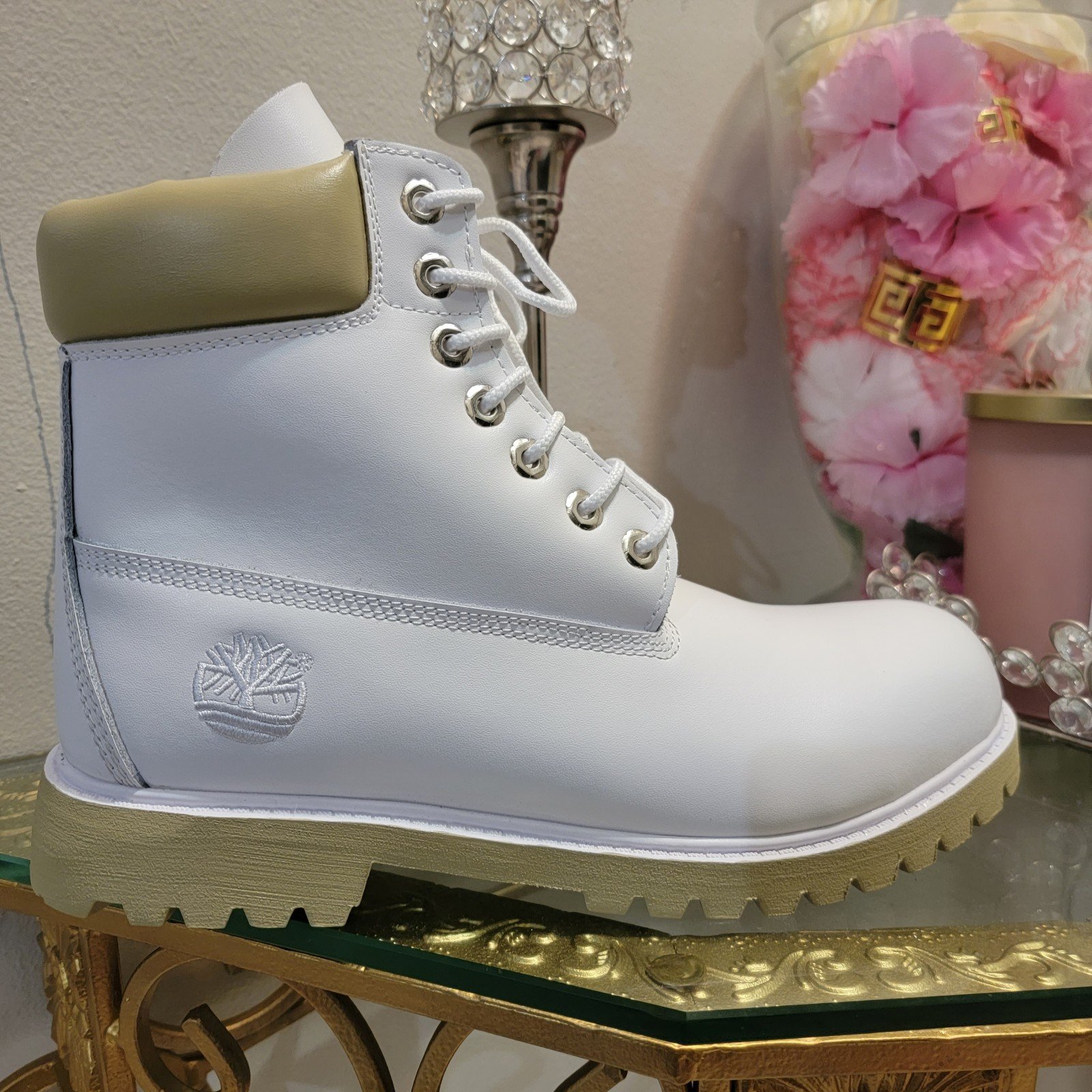 Timberland boots men size 10 waterproof custom fashion
