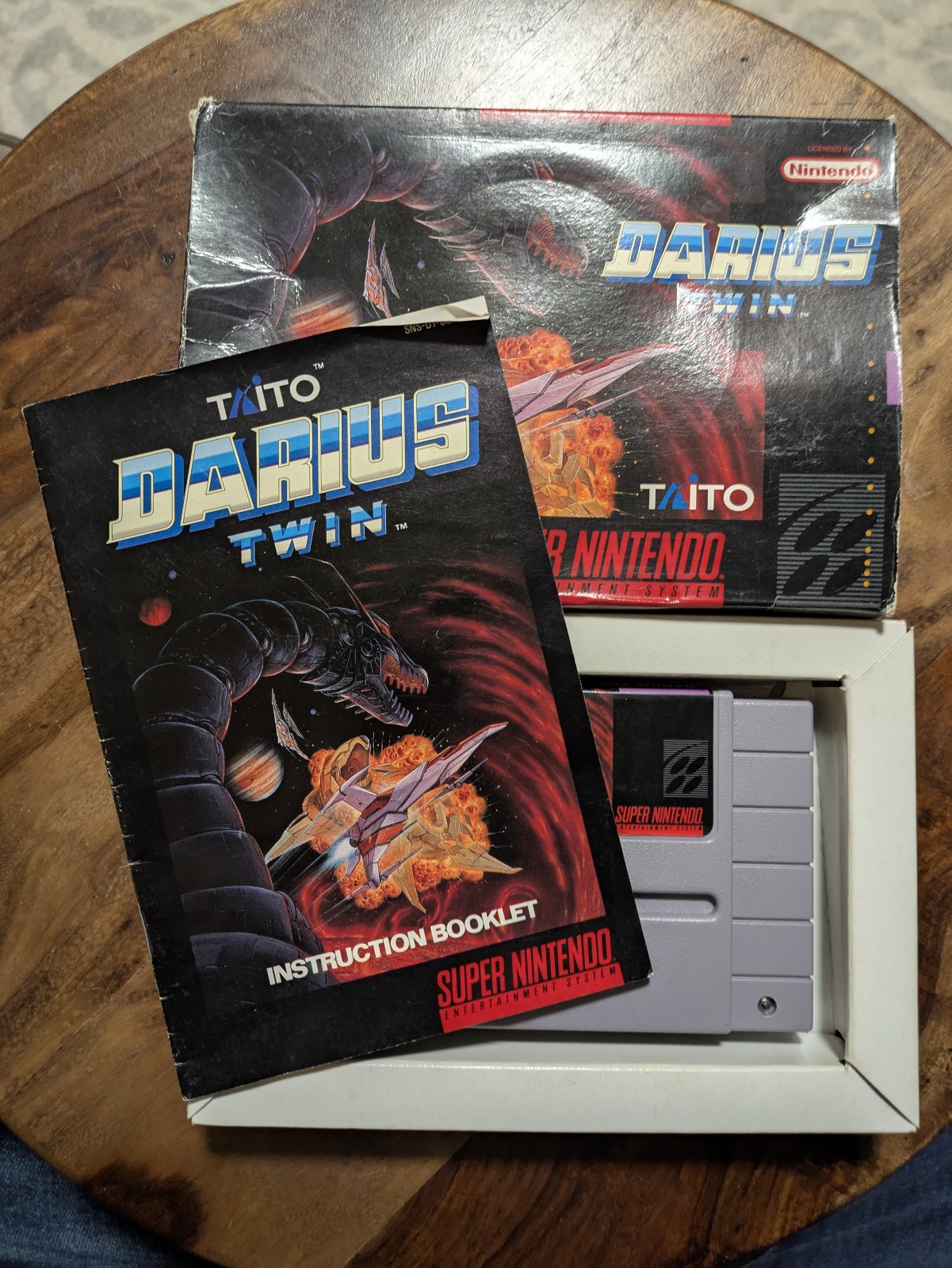 Darius Twin SNES Super Nintendo - Complete w/ Box & Manual