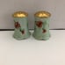 Signed salt and pepper shakers Porcelain