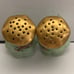 Signed salt and pepper shakers Porcelain