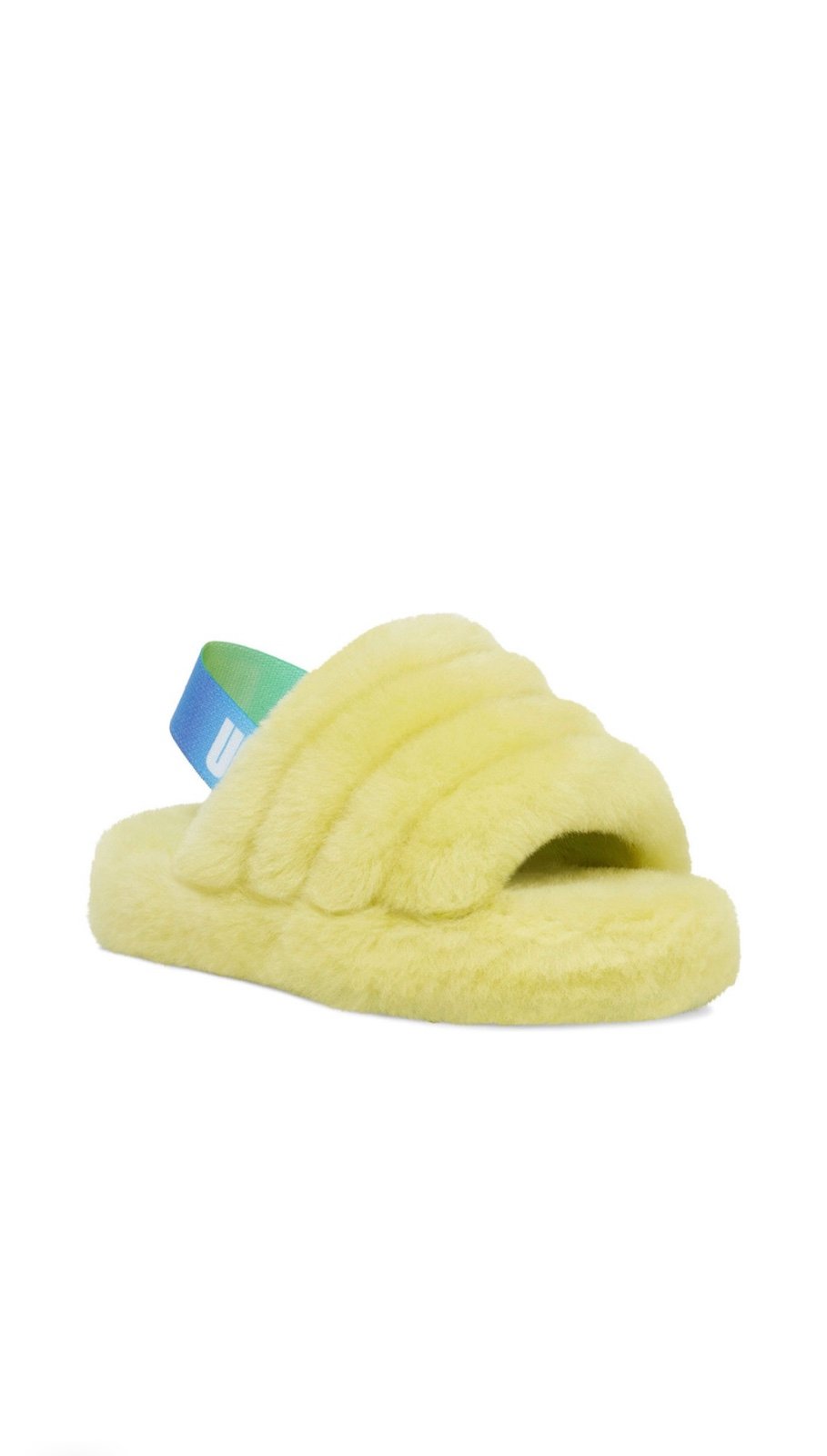 Brand New UGG K Fluff Yeah Slippers – Yellow – Women Size 6 – Fuzzy & Cozy