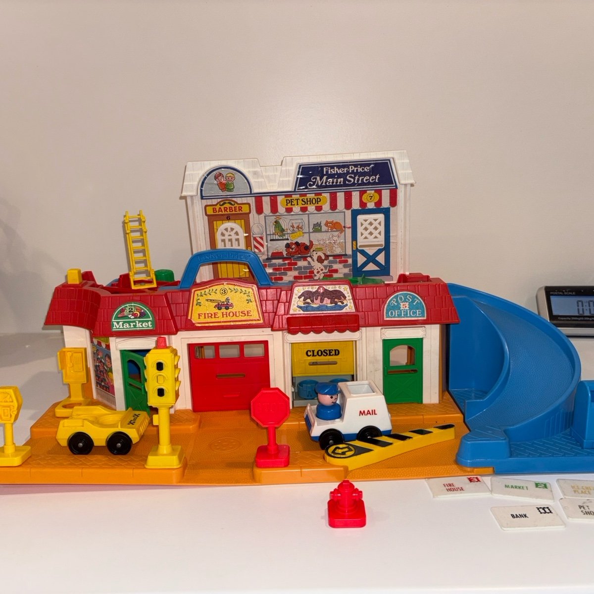 Little People Main Street Play Set Fisher Price 1986