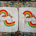 Vintage Cannon Unicorn Rainbow Towel Set RARE LGBTQ+