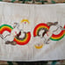 Vintage Cannon Unicorn Rainbow Towel Set RARE LGBTQ+