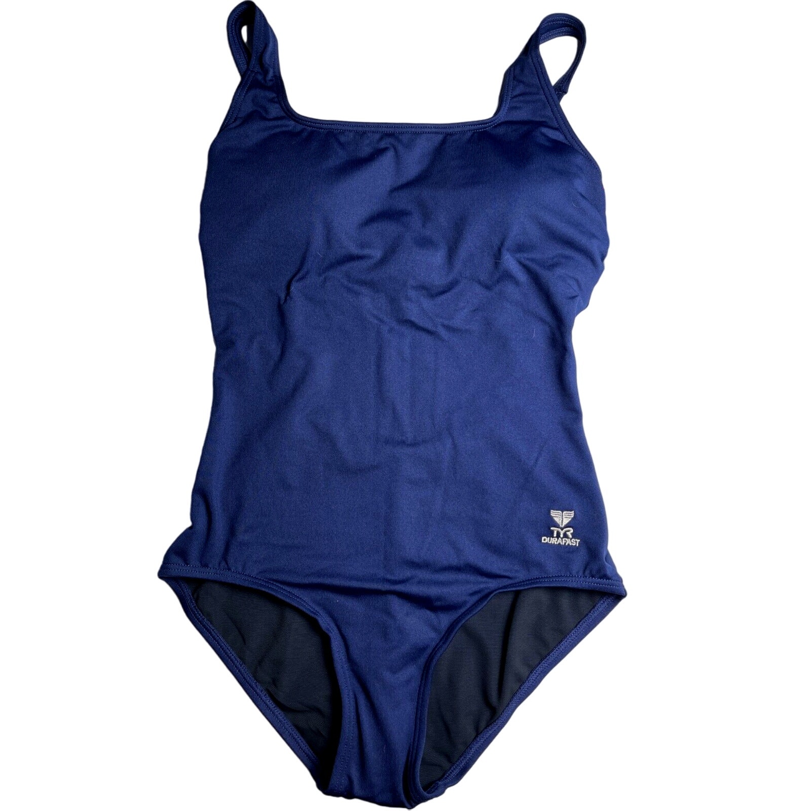 TYR DuraFast Elite Solid Scoop Neck ControlFit 1pc Swimsuit Navy - Size 8 - 80