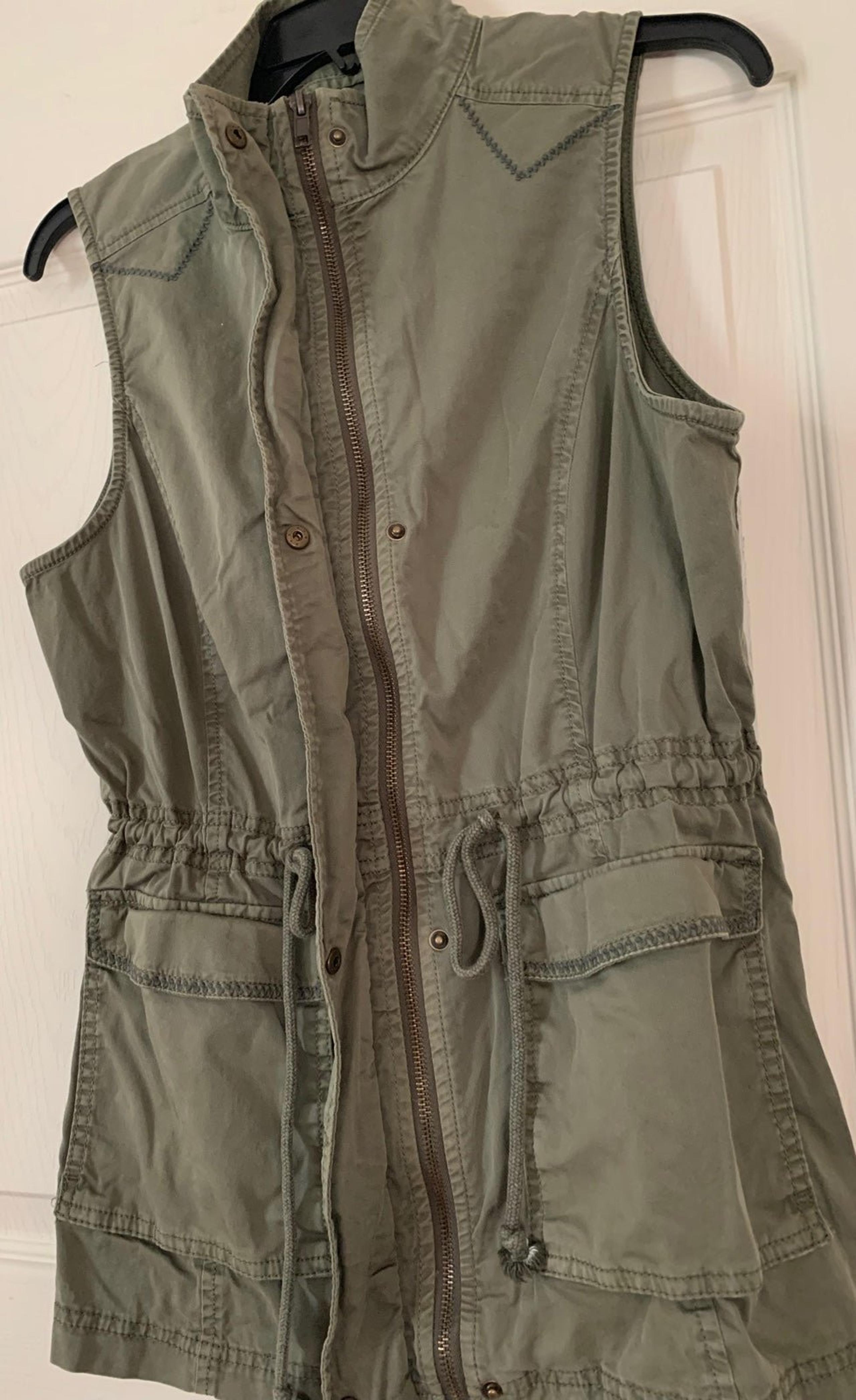 Sonoma Womens Military Anorak Drawstring Jacket Vest Like New(NWOT) Size  M