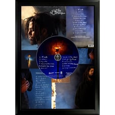 J. Cole 'Off-Season' Framed CD Poster, Premier Hip Hop Album, Collectible Art