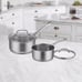 Classic Stainless Steel Sauce Pan 4-Piece Set (1.5-Quart and 3-Quart)----njk'