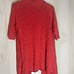 Eileen Fisher Red Linen Blend Open Front Cardigan 3/4 Sleeve Casual Medium