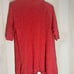 Eileen Fisher Red Linen Blend Open Front Cardigan 3/4 Sleeve Casual Medium