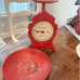 Vintage Antique Collectible English Victorian Salter Red household scale no 49