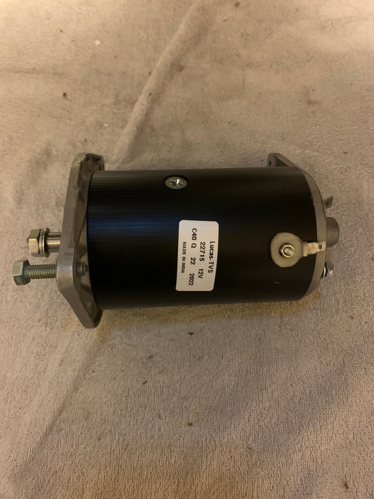 Lucas C40 Dynamo Conversion Negative ground.   Preowned no original box open box