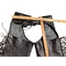 Vintage Women's Hudson Genuine Leather Chaps Motor Cycle Light Black Size Medium