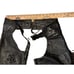 Vintage Women's Hudson Genuine Leather Chaps Motor Cycle Light Black Size Medium
