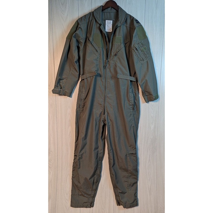 Flight Suit Coveralls Flyers Summer Fire Resistant Army Green 42 Regular *