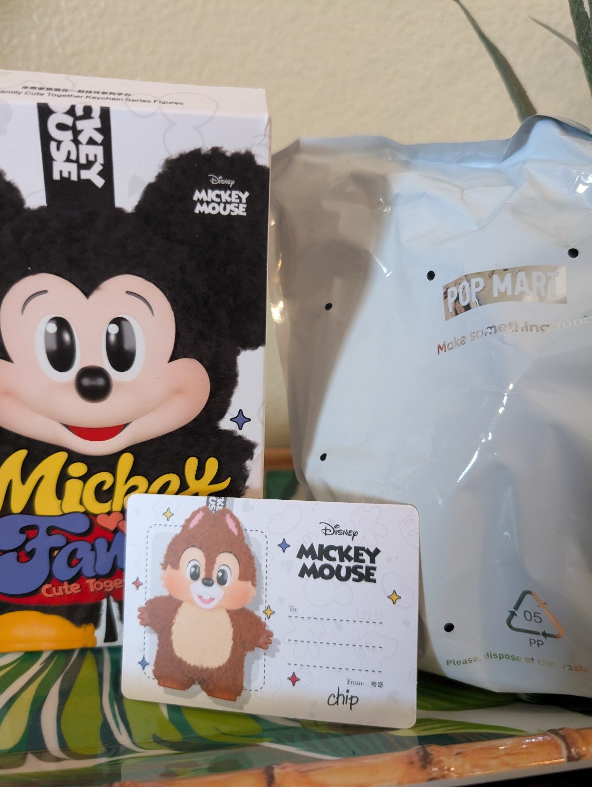 NEW Chip  POP MART X DISNEY  Mickey Family Cute Together Vinyl Plush Pendant