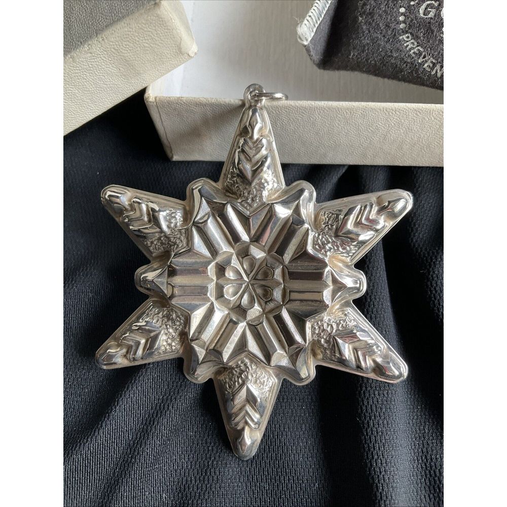 1970 Gorham Sterling Silver Christmas Ornament Snowflake 1st Edition
